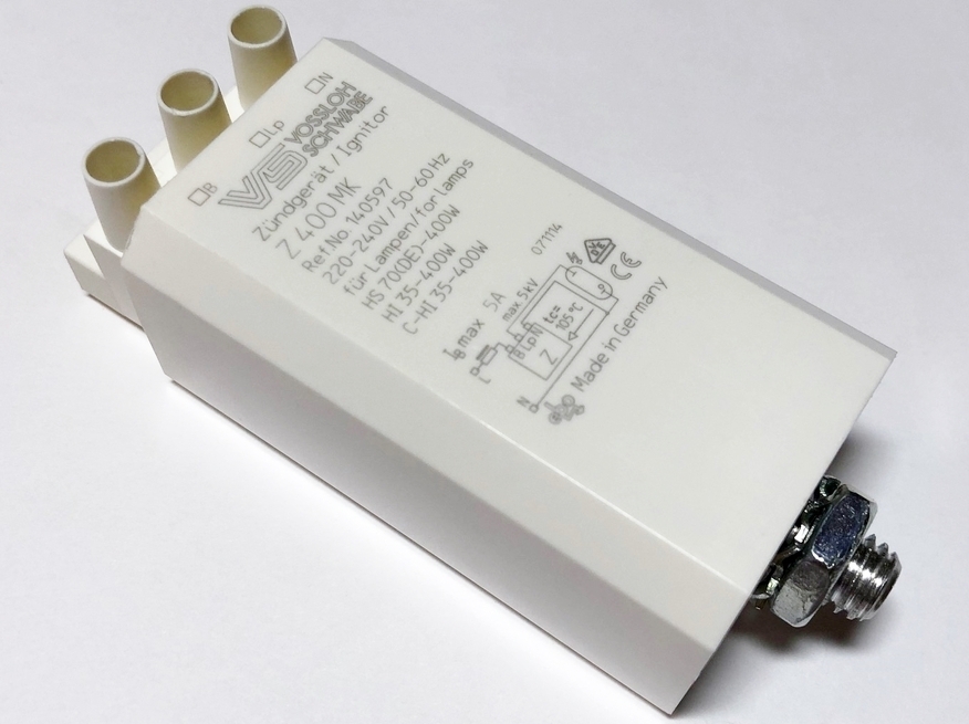 <p>
	Süütur 35-400 W, Z 400 MK, Vossloh Schwabe, 140597</p>
