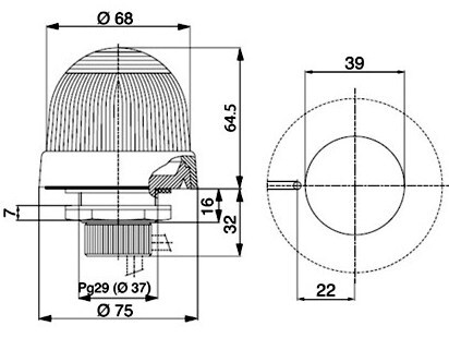 <p>
	Светосигнальная лампа K SB-401R, ABB, 1SFA616080R4011</p>
