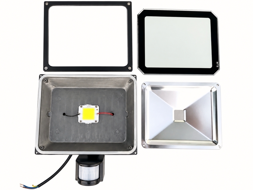 <p>
	<span style="color:#ff0000;">Светодиодный</span> прожектор 30 Вт, NL-F-30W-I, Pluvo, с датчиком движения</p>
