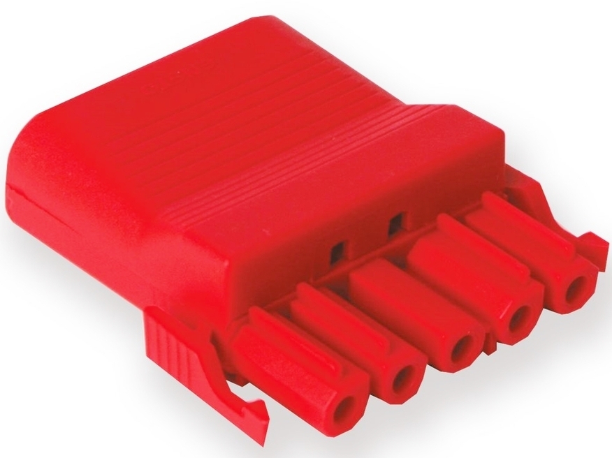 <p>
	Разъем 5-ной с ограничителем натяжения, NCC52S.P, Ensto, красный(1,2,PE,N,3)</p>
