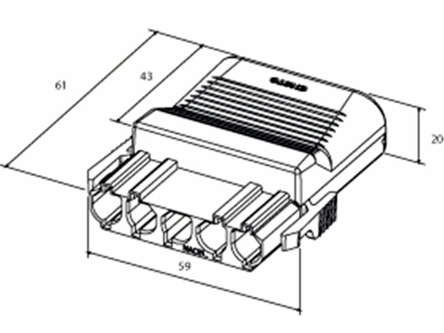 <p>
	Tõmbetakistiga pistikliide 5-ne, NCC51S.P, Ensto, punane(1,2,PE,N,3)</p>
