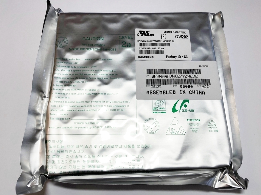 <p>
	Светодиодный модуль 40 Вт, Samsung, SPHWHAHDNK27YZW2D2, YZW2D2, LC040D29027</p>
