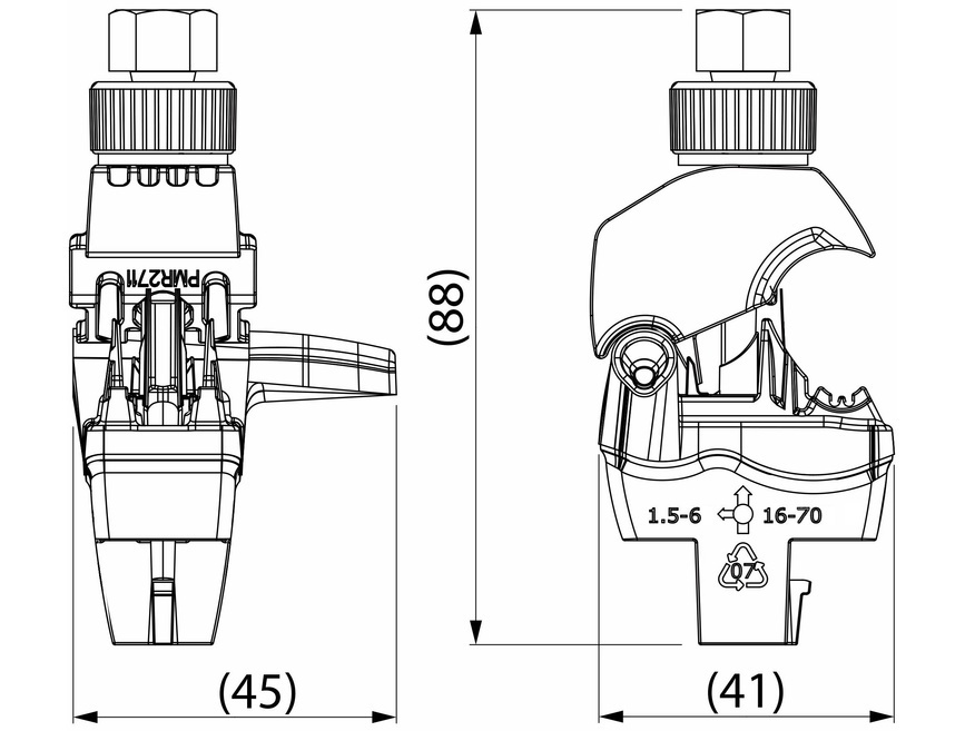 <p>
	Прокалывающий изоляцию зажим SLIW 52.TNB, Ensto</p>
