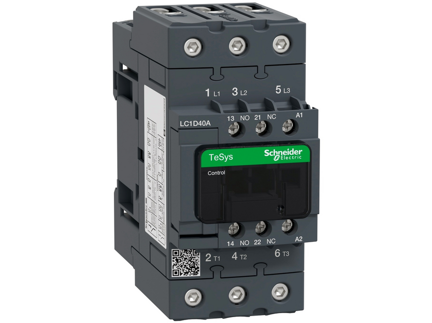 <p>
	Контактор 3-фазный 60A(38кВт), LC1D40AP7, Schneider Electric, 940840</p>
