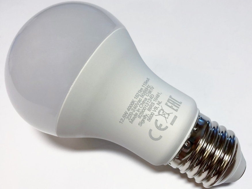 <p>
	LED lamp 12,5W=100W, Philips, 510308, A60, E27</p>
