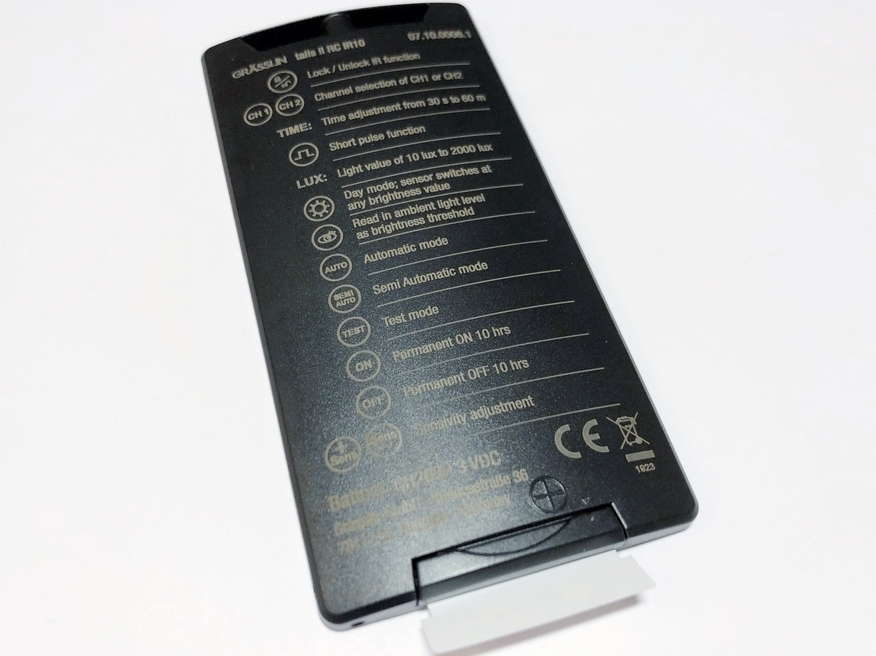 <p>
	Пульт дистанционного управления Grässlin, Talis II RC IR10, 07.10.0006.1</p>
