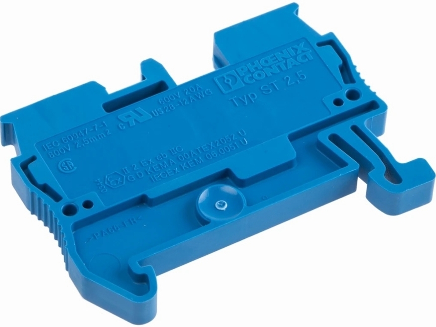 <p>
	Проходная клемма 2,5 мм², синяя, ST 2,5 BU, Phoenix Contact, 3031225</p>
