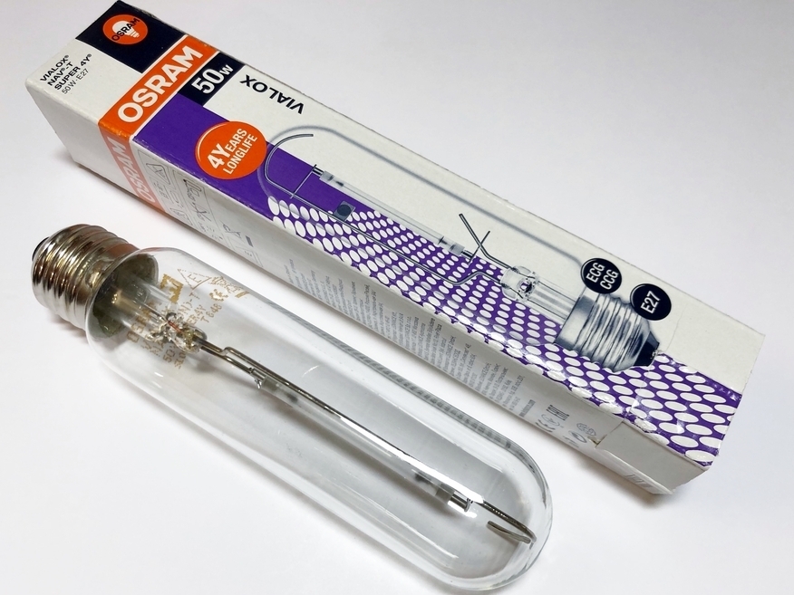 <p>
	Натриевая лампа 50Вт, Osram Vialox NAV-T 50W Super 4Y(SON-T), 415379</p>

